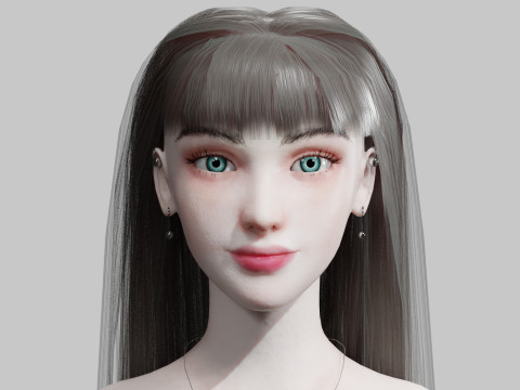 Cute classic Woman V31129 3Dモデル