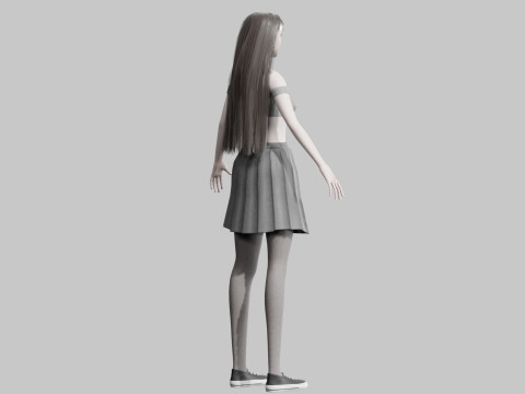 Cute classic Woman V31129 3Dモデル