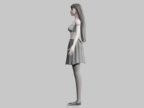Cute classic Woman V31129 3Dモデル