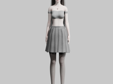Cute classic Woman V31129 3Dモデル