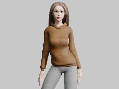 Linda mujer bonita V37474 Modelo 3D
