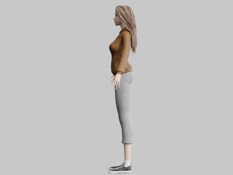 Cute pretty Woman V37474 3D Model