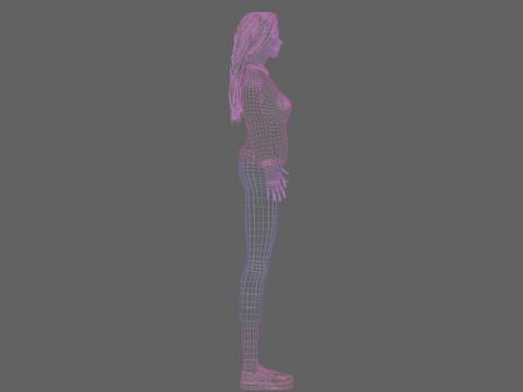 Cute pretty Woman V37474 Model 3D