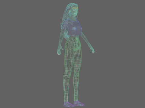 Pretty Basic Woman V36069 Modelo 3D