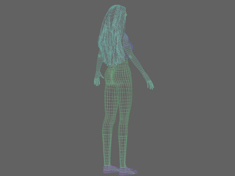 Pretty Basic Woman V36069 Modelo 3D