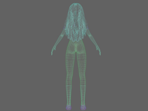 Pretty Basic Woman V36069 Modelo 3D