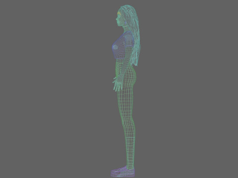 Pretty Basic Woman V36069 Modelo 3D