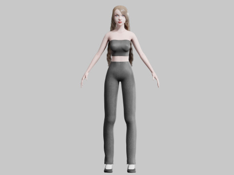 Pretty Beautiful woman V26479 Modello 3D