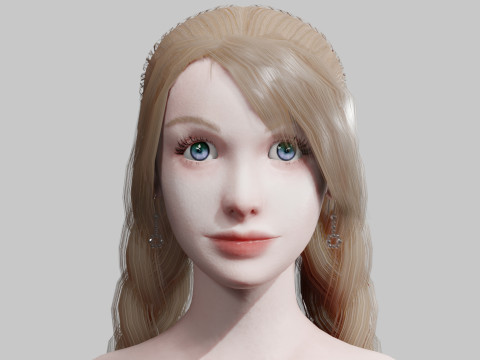 Pretty Beautiful woman V26479 Modello 3D
