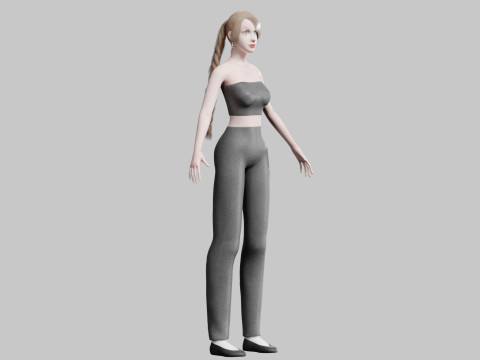 Pretty Beautiful woman V26479 Modello 3D
