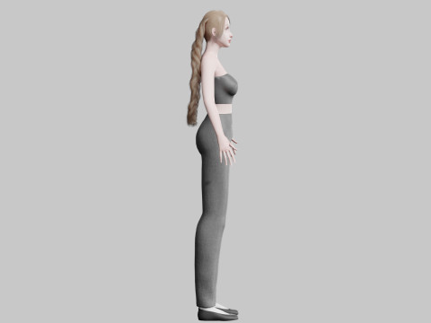 Pretty Beautiful woman V26479 Modello 3D