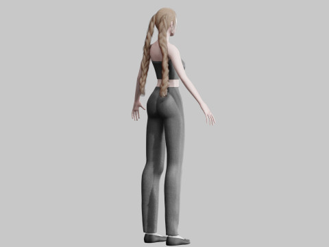 Pretty Beautiful woman V26479 Modello 3D