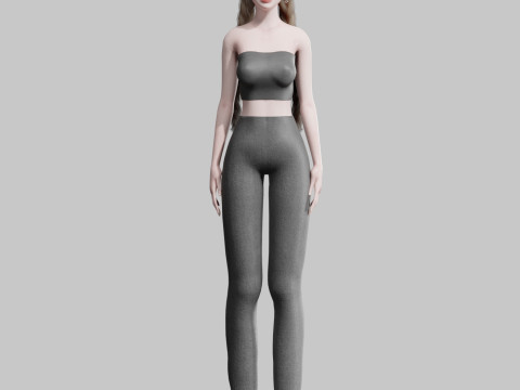 Pretty Beautiful woman V26479 Modello 3D