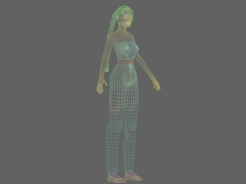 Pretty Beautiful woman V26479 Modello 3D