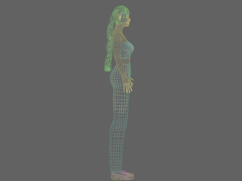 Pretty Beautiful woman V26479 Modello 3D