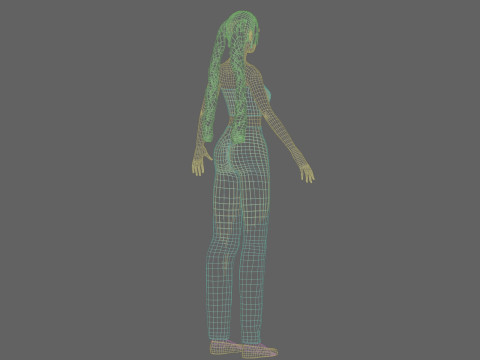 Pretty Beautiful woman V26479 Modello 3D
