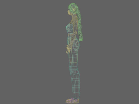 Pretty Beautiful woman V26479 Modello 3D