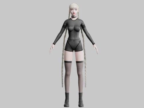 Pretty classic woman V38302 3D Model