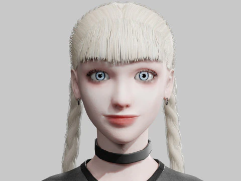 Pretty classic woman V38302 3D Model