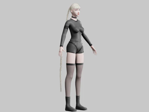 Pretty classic woman V38302 3D Model