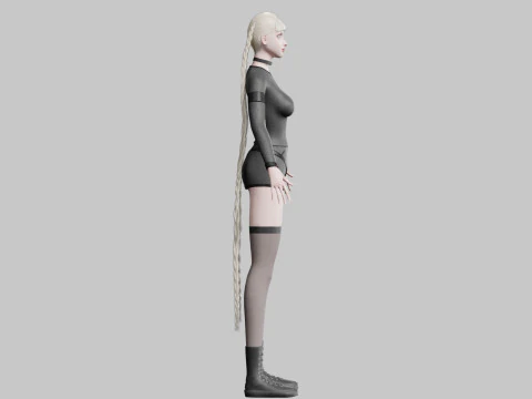 Pretty classic woman V38302 3D Model