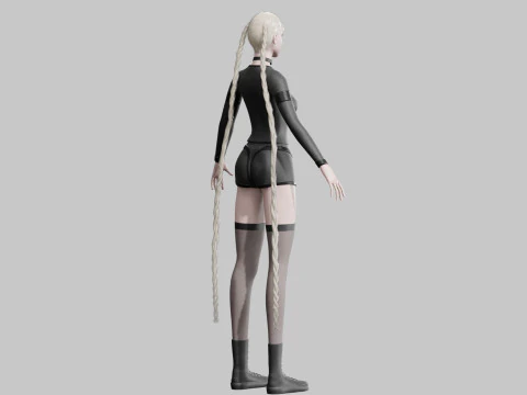 Pretty classic woman V38302 3D Model
