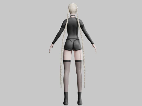 Pretty classic woman V38302 3D Model