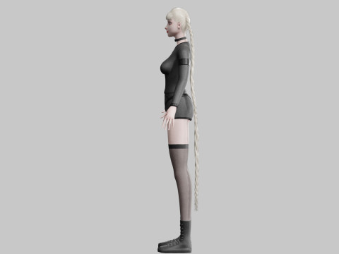 Mooie klassieke vrouw V38302 3D Model