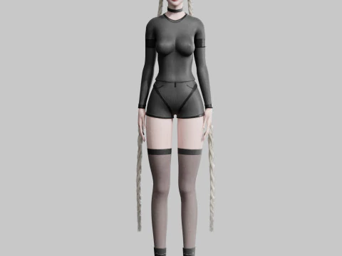 Pretty classic woman V38302 3D Model