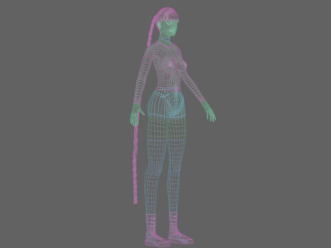 Mooie klassieke vrouw V38302 3D Model