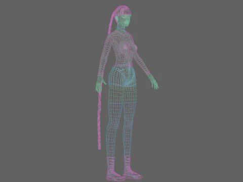Pretty classic woman V38302 3D Model