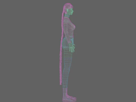 Pretty classic woman V38302 3D Model
