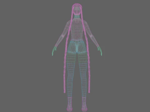Pretty classic woman V38302 3D Model