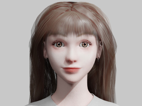 Довольно крутая женщина V33942 3D Модель