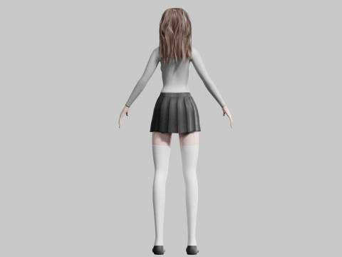 Довольно крутая женщина V33942 3D Модель