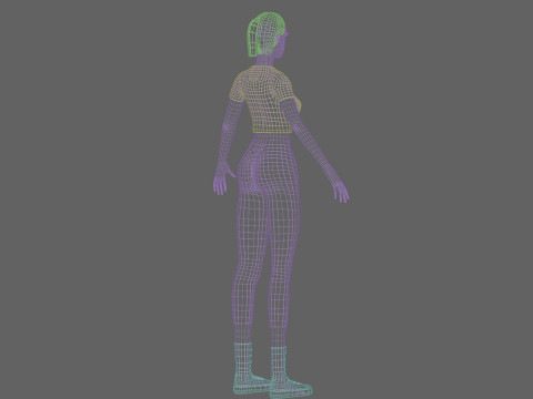 Pretty cute Woman V23529 Model 3D
