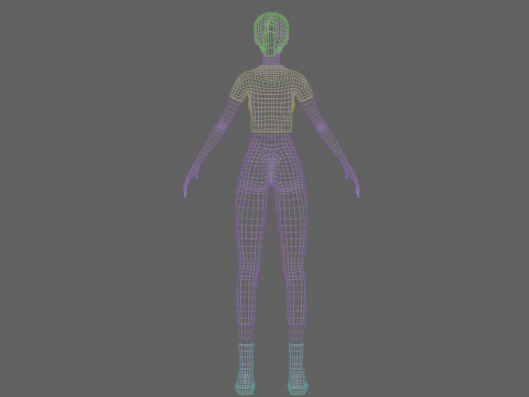 Pretty cute Woman V23529 Model 3D