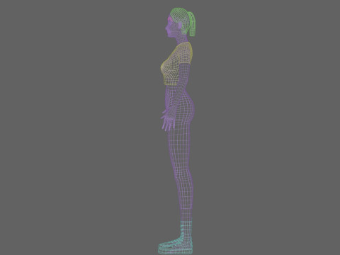 Pretty cute Woman V23529 Model 3D