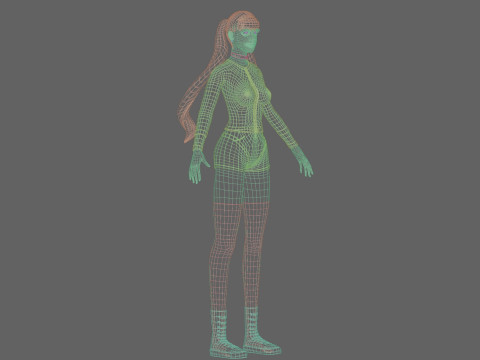 Pretty Standard Woman V30546 Model 3D