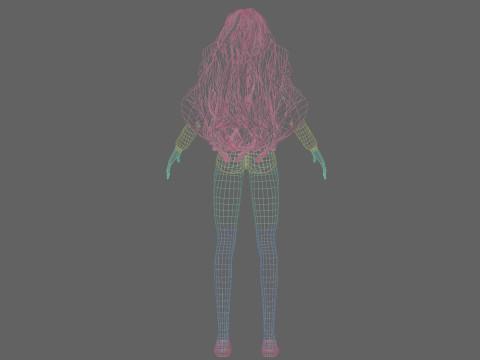 Pretty teen Woman V40105 3D Model