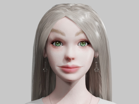 Pretty Young woman V32484 3D Модель