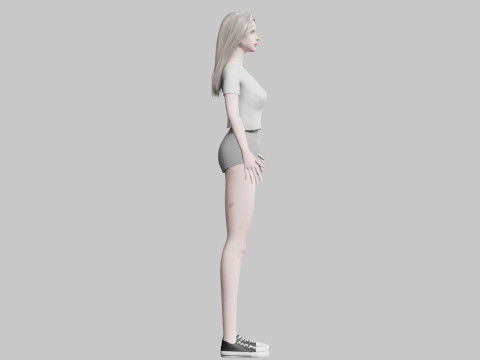 Pretty Young woman V32484 3D Модель