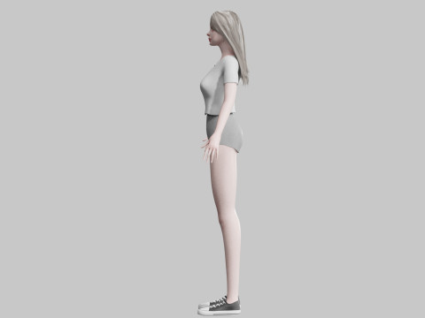 Pretty Young woman V32484 3D Модель