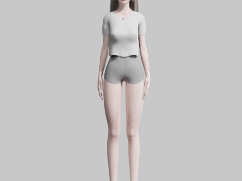 Pretty Young woman V32484 3D Модель