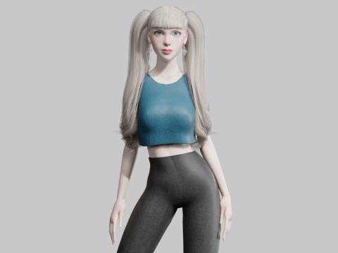 Standard Basic Woman V30946 3D-Modell