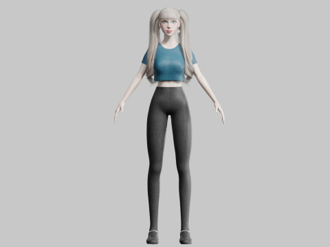 Standard Basic Woman V30946 Modèle 3D