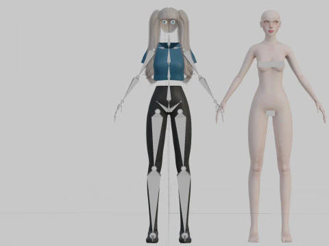 Standard Basic Woman V30946 3D Model