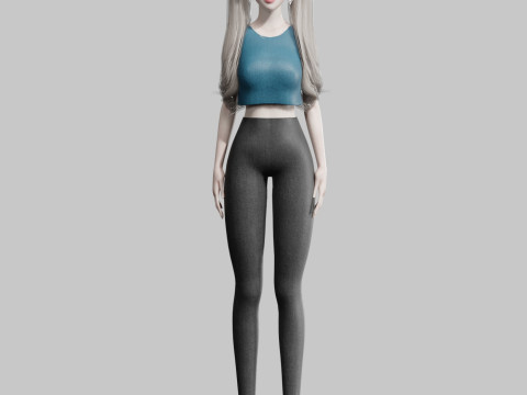 Standard Basic Woman V30946 Modèle 3D