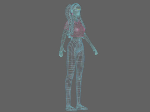 Standard Basic Woman V30946 Modèle 3D