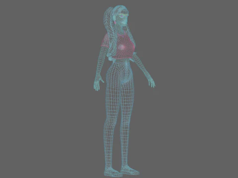 Standard Basic Woman V30946 3D Model